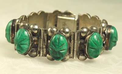 TAXCO Mexican Chunky Silver Face Bracelet