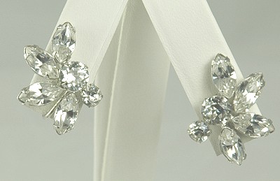 SHERMAN Icy Clear Rhinestone Earrings