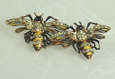 Sensational and Famous Sterling Bees Duette Signed CORO~  BOOK PIECE