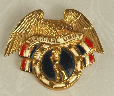 Patriotic Collectable National Unity Pin Signed ACCESSOCRAFT