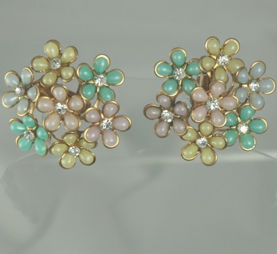Colorful Vintage Blossom Earrings