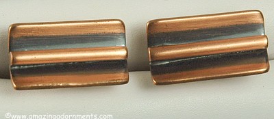 Modernist ORB [Otto R Bade] Refined Copper Cufflinks