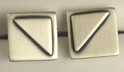 Mid- Century Modernist ORB Sterling Silver Cufflinks