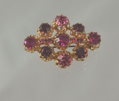 Captivating Rhinestone Brooch Signed AUSTRIA