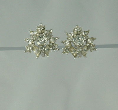 Timeless Rhinestone Clip- back Earrings by BOGOFF