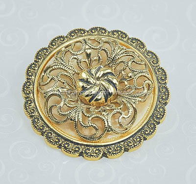 Vintage Filigree Dress Clip Signed WEST GERMANY