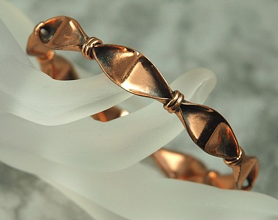 RENOIR Cinched Copper Bangle Bracelet