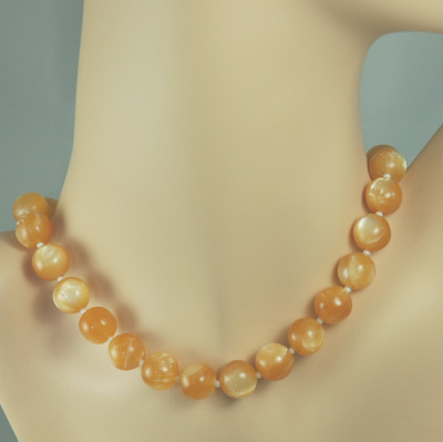 Stunning Chunky Moonglow Bead Necklace from CORO