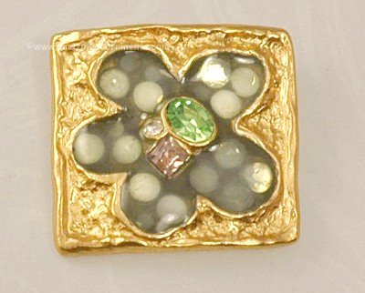 Signed CHRISTIAN LACROIX France High Fashion Floral Pin
