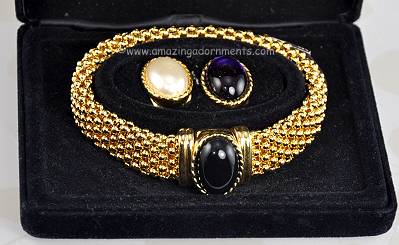 Fabulous Interchangeable Magnetic Clasp Mesh Bracelet from ELIZABETH TAYLOR