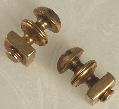 Nifty BAER & WILDE Kum-a- Part Nuts and Bolts Cufflinks Dated 1923