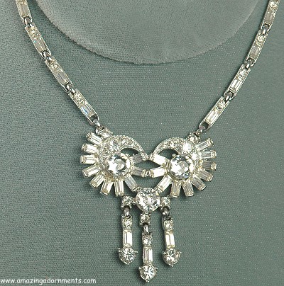 Vintage BOGOFF Real Look Drop Dangle Necklace