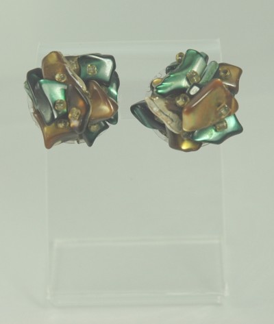 JAPAN Cluster Clip-on Earrings