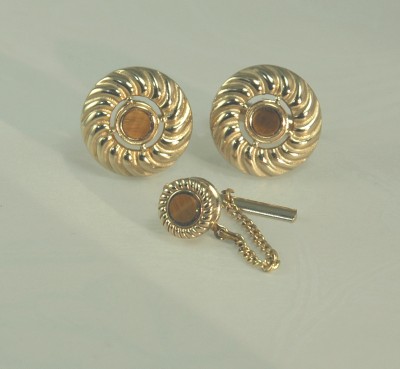 Vintage Cufflink and Tie Tack Set for Him