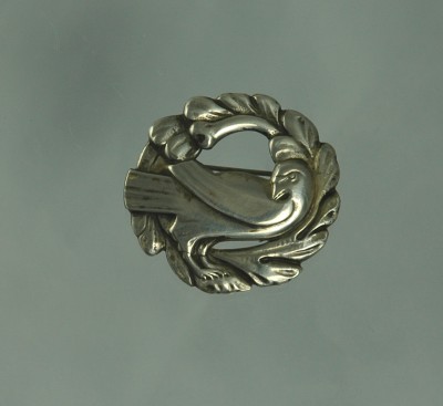 Sterling by CORO Dove in Frame Pin 1940s Collectable