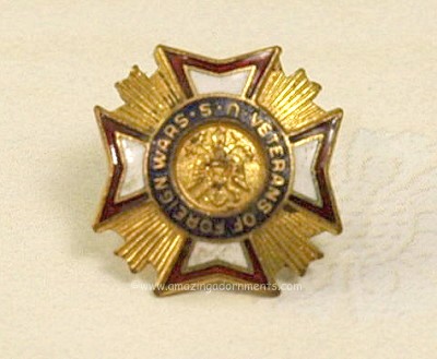 VFW Veterans of Foreign Wars Collectable Enamel Lapel Pin