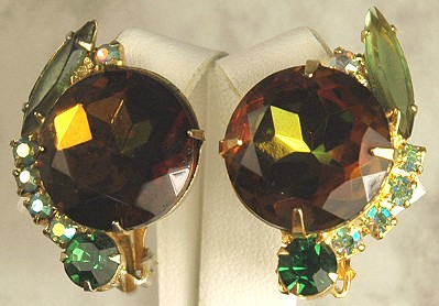 Captivating DELIZZA and ELSTER Rhinestone Earrings