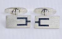 Vintage Danish Modernist Sterling Silver Cufflinks Signed N.E. FROM