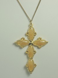 Divine Necklace with Large Cross Pendant