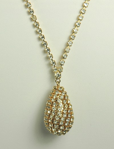 Breathtaking CIRO Rhinestone Pendant Necklace