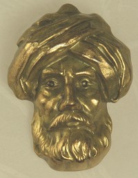 Early Mark JOSEFF of HOLLYWOOD Turbaned Man Pin/Brooch  BOOK PIECE