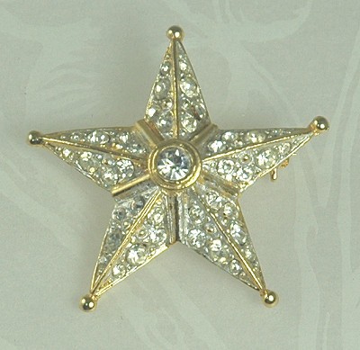 Twinkling Rhinestone Star Pin