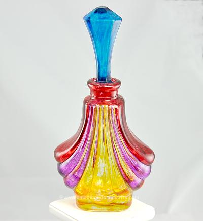 Striking Vintage Fluted Perfume Holder for the Vanity