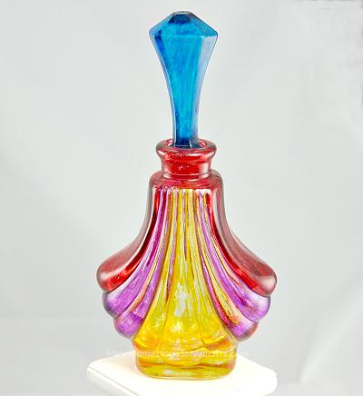 Striking Vintage Fluted Perfume Holder for the Vanity