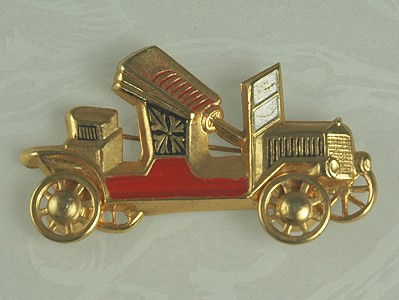 MADE IN SPAIN Early Automobile Pin with Enameling