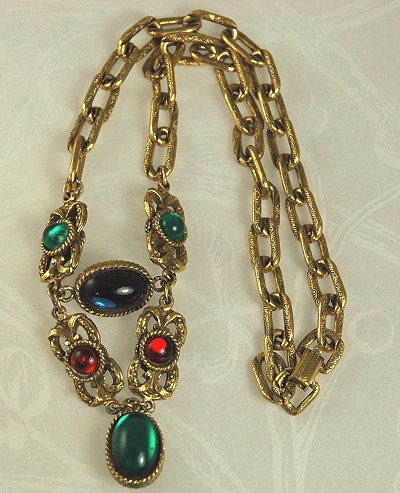 Amazing Adornments.com Vintage Costume Jewelry Signed Corocraft Colored ...