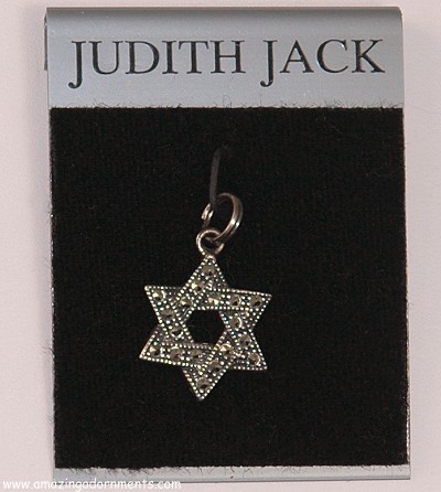 Amazing Adornments: JUDITH JACK Sterling and Marcasite Star of David ...